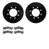 8202-48054 Drilled/Slotted Rotors w/Heavy-Duty Brake Pads Kit [Silver], 1999-2020 GM, Position: Front - image 1
