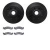 8202-99113 Drilled/Slotted Rotors w/Heavy-Duty Brake Pads Kit [Silver], 1995-2000 Ford/Lincoln/Mercury/Mazda, Position: Front - image 1