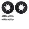 8202-99199 Drilled/Slotted Rotors w/Heavy-Duty Brake Pads Kit [Silver], 2005-2007 Ford/Lincoln/Mercury/Mazda, Position: Rear - image 1