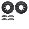 8202-99233 Drilled/Slotted Rotors w/Heavy-Duty Brake Pads Kit [Silver], Fits Select Ford/Lincoln/Mercury/Mazda, Position: Rear - image 1
