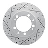 830-02023L Geoperformance Drilled/Slotted Brake Rotor, 1989-1997 Porsche, Position: Front Left - image 1