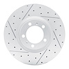 830-02084D Geoperformance Drilled/Slotted Brake Rotor, Fits Select Multiple Makes/Models, Position: Left Front - image 1