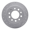 830-03017L Geoperformance Drilled/Slotted Brake Rotor, 2003-2008 Kia/Hyundai/Genesis, Position: Rear Left - image 1