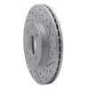 830-03042R Geoperformance Drilled/Slotted Brake Rotor, 2012-2017 Multiple Makes/Models, Position: Front Right - image 2