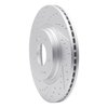 830-03054L Geoperformance Drilled/Slotted Brake Rotor, Fits Select Kia/Hyundai/Genesis, Position: Front Left - image 2