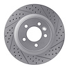 830-11009L Geoperformance Drilled/Slotted Brake Rotor, 2005-2009 Land Rover, Position: Front Left - image 1