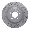 830-11026L Geoperformance Drilled/Slotted Brake Rotor, Fits Select Land Rover, Position: Rear Left