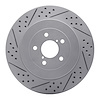 830-13015L Geoperformance Drilled/Slotted Brake Rotor, 2003-2004 Subaru, Position: Rear Left - image 1