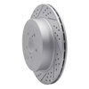 830-13015L Geoperformance Drilled/Slotted Brake Rotor, 2003-2004 Subaru, Position: Rear Left - image 2