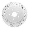 830-13017L Geoperformance Drilled/Slotted Brake Rotor, 2005-2007 Subaru, Position: Rear Left - image 1