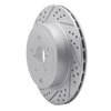 830-13022L Geoperformance Drilled/Slotted Brake Rotor, 2008-2020 Subaru, Position: Rear Left - image 2