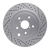 830-13022R Geoperformance Drilled/Slotted Brake Rotor, 2008-2020 Subaru, Position: Rear Right - image 1