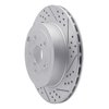 830-13022R Geoperformance Drilled/Slotted Brake Rotor, 2008-2020 Subaru, Position: Rear Right - image 2