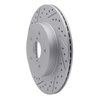 830-13028L Geoperformance Drilled/Slotted Brake Rotor, Fits Select Subaru, Position: Rear Left - image 2