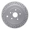 830-13036R Geoperformance Drilled/Slotted Brake Rotor, 2006-2014 Subaru, Position: Rear Right - image 1