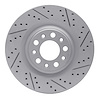 830-16013R Geoperformance Drilled/Slotted Brake Rotor, Fits Select Alfa Romeo, Position: Rear Right - image 1
