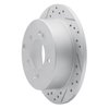 830-21013L Geoperformance Drilled/Slotted Brake Rotor, 2010-2013 Kia/Hyundai/Genesis, Position: Rear Left - image 2