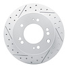 830-21021L Geoperformance Drilled/Slotted Brake Rotor, 2003-2006 Kia/Hyundai/Genesis, Position: Rear Left - image 1