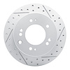 830-21021R Geoperformance Drilled/Slotted Brake Rotor, 2003-2006 Kia/Hyundai/Genesis, Position: Rear Right - image 1