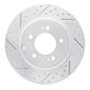 830-21037L Geoperformance Drilled/Slotted Brake Rotor, 2017-2019 Kia/Hyundai/Genesis, Position: Rear Left - image 1