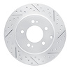 830-21037R Geoperformance Drilled/Slotted Brake Rotor, 2017-2019 Kia/Hyundai/Genesis, Position: Rear Right - image 1