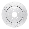 830-21043L Geoperformance Drilled/Slotted Brake Rotor, Fits Select Kia/Hyundai/Genesis, Position: Rear Left - image 1