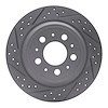 830-27024L Geoperformance Drilled/Slotted Brake Rotor, 1999-2009 Volvo, Position: Rear Left - image 1