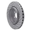 830-27032L Geoperformance Drilled/Slotted Brake Rotor, 2004-2007 Volvo, Position: Rear Left - image 4