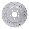 830-27032R Geoperformance Drilled/Slotted Brake Rotor, 2004-2007 Volvo, Position: Rear Right - image 1
