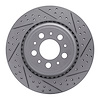830-27039R Geoperformance Drilled/Slotted Brake Rotor, 2003-2014 Volvo, Position: Rear Right - image 1