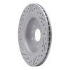 830-27060R Geoperformance Drilled/Slotted Brake Rotor, 2008-2018 Volvo, Position: Rear Right - image 4