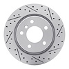 830-31047R Geoperformance Drilled/Slotted Brake Rotor, 1999-2006 BMW, Position: Rear Right - image 1