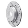 830-31047R Geoperformance Drilled/Slotted Brake Rotor, 1999-2006 BMW, Position: Rear Right - image 2