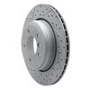 830-31066L Geoperformance Drilled/Slotted Brake Rotor, 2004-2010 BMW, Position: Rear Left - image 2
