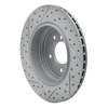 830-31066R Geoperformance Drilled/Slotted Brake Rotor, 2004-2010 BMW, Position: Rear Right - image 4