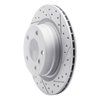 830-31111R Geoperformance Drilled/Slotted Brake Rotor, 2012-2021 BMW, Position: Rear Right - image 2