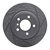 830-31143R Geoperformance Drilled/Slotted Brake Rotor, 2007-2019 BMW, Position: Rear Right - image 1