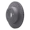 830-31143R Geoperformance Drilled/Slotted Brake Rotor, 2007-2019 BMW, Position: Rear Right - image 2