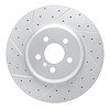 830-31168L Geoperformance Drilled/Slotted Brake Rotor, Fits Select BMW, Position: Front Left - image 1