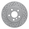 830-32017L Geoperformance Drilled/Slotted Brake Rotor, Fits Select Mini, Position: Front Left - image 1