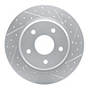 830-40109R Geoperformance Drilled/Slotted Brake Rotor, 2008-2016 Multiple Makes/Models, Position: Rear Right - image 1
