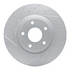 830-40112R Geoperformance Drilled/Slotted Brake Rotor, Fits Select Multiple Makes/Models, Position: Front Right - image 1