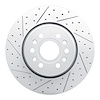 830-40125L Geoperformance Drilled/Slotted Brake Rotor, Fits Select Mopar, Position: Front Left - image 1