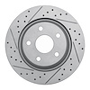 830-42033L Geoperformance Drilled/Slotted Brake Rotor, 2012-2018 Mopar, Position: Front Left - image 1