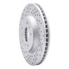 830-45012L Geoperformance Drilled/Slotted Brake Rotor, 2006-2016 GM, Position: Front Left - image 2