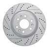 830-46043L Geoperformance Drilled/Slotted Brake Rotor, 2004-2009 GM, Position: Front Left - image 1