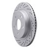 830-47025L Geoperformance Drilled/Slotted Brake Rotor, 1993-1997 GM, Position: Rear Left - image 2