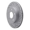 830-47025R Geoperformance Drilled/Slotted Brake Rotor, 1993-1997 GM, Position: Rear Right - image 2