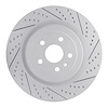 830-47039L Geoperformance Drilled/Slotted Brake Rotor, Fits Select GM, Position: Rear Left