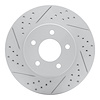 830-47063L Geoperformance Drilled/Slotted Brake Rotor, 2002-2007 GM, Position: Front Left - image 1
